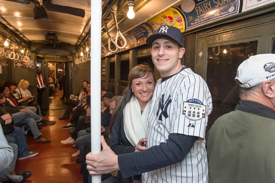 Retro NYC Subway Ride to Yankees Home Opener 1