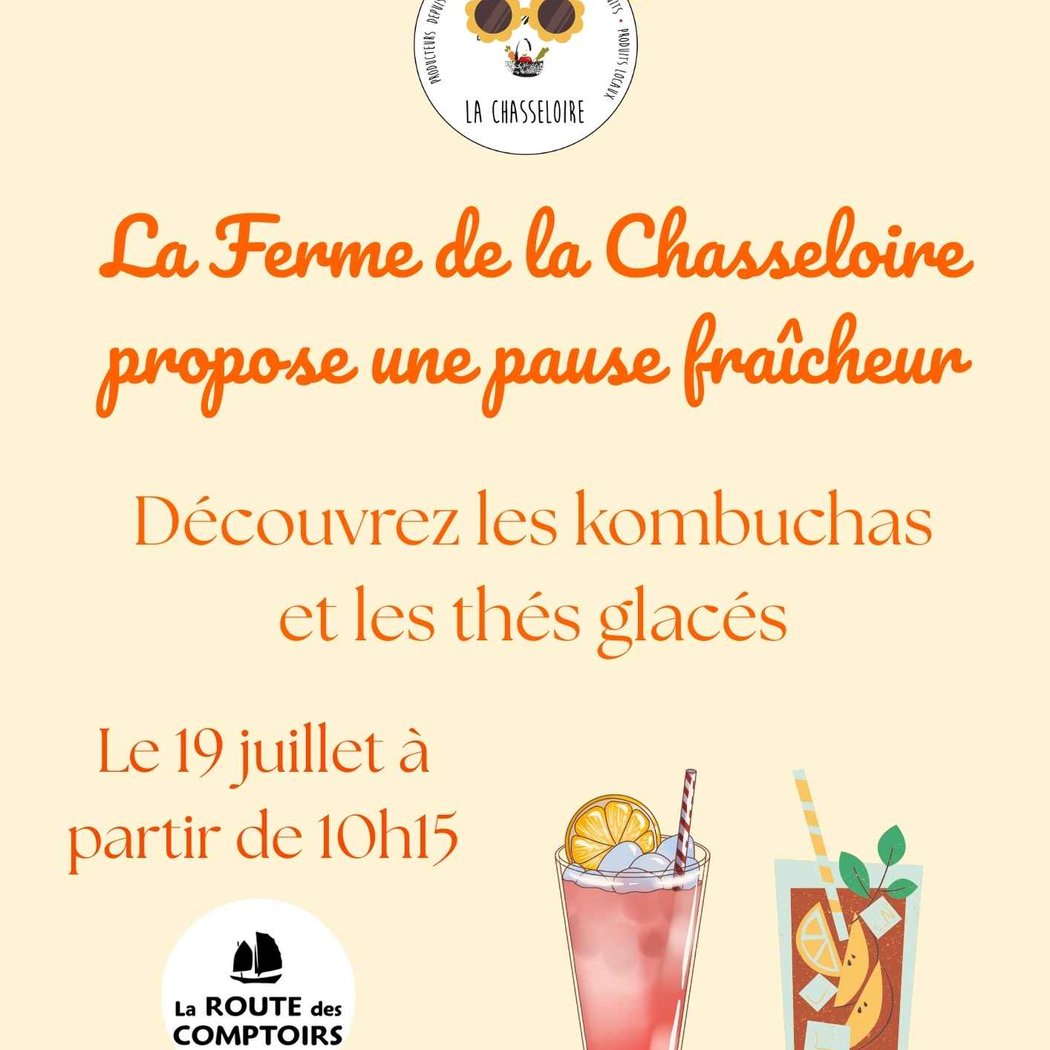 Kombuchas et thés glacés avec Route des Comptoirs 1