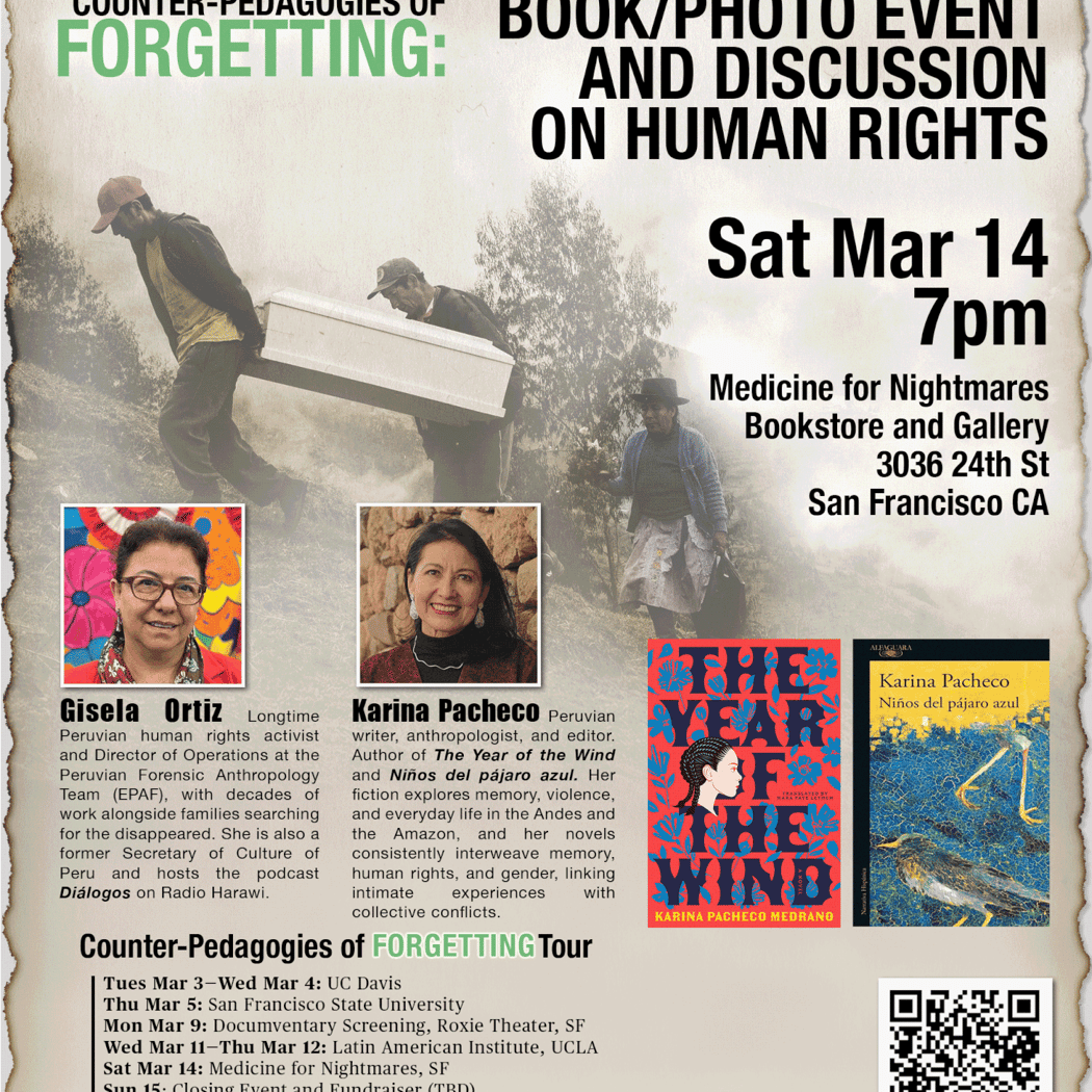 Counter-Pedagogies of Forgetting: Book/Photo Event and Discussion on Human Rights 1