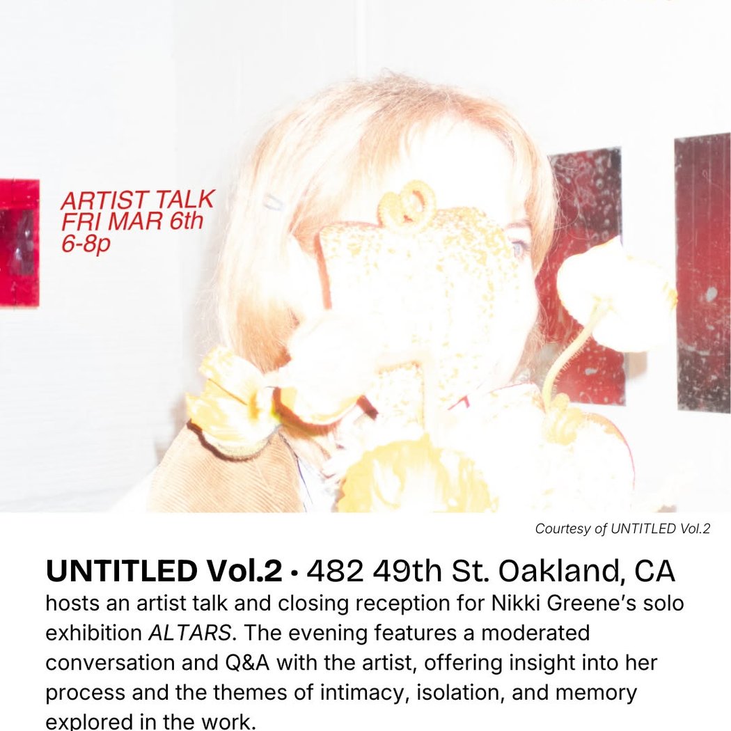 ALTARS by Nikki Greene (artist talk and closing reception) 1