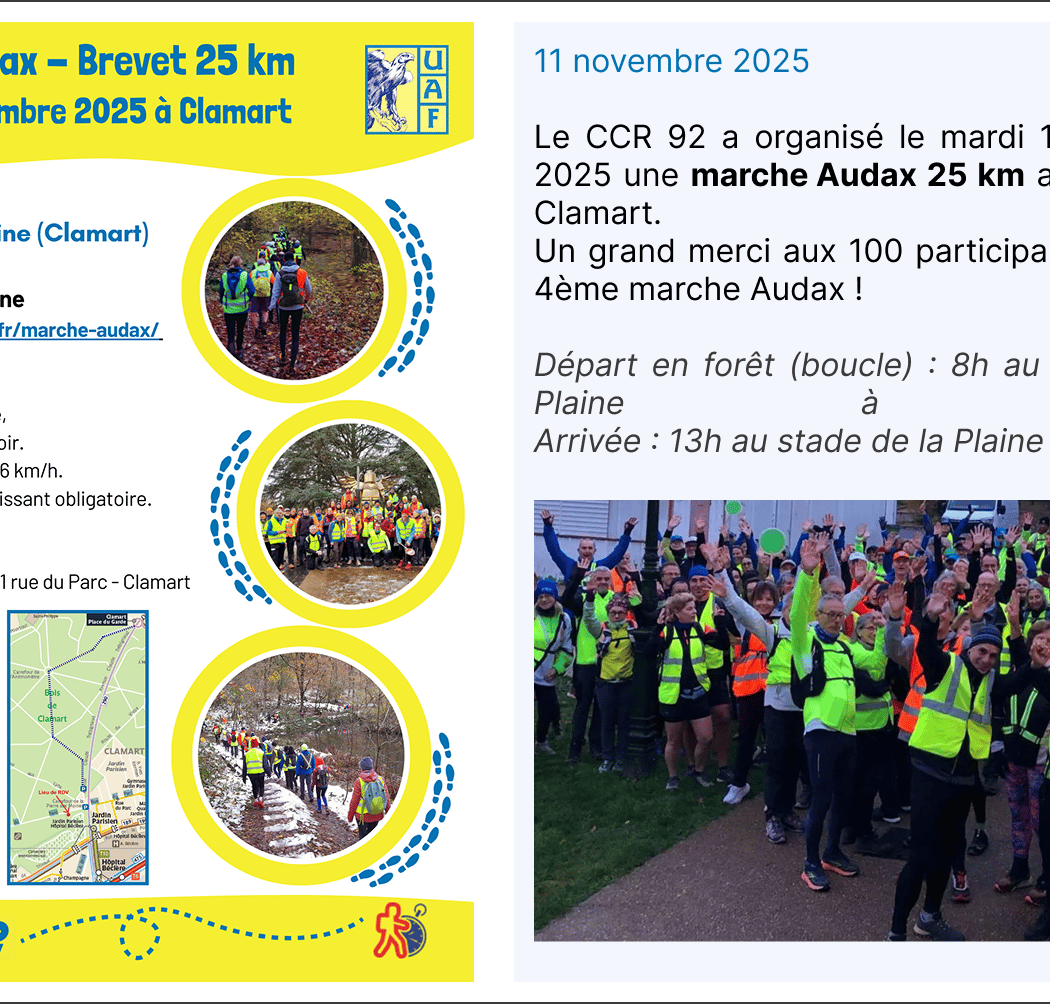 Marche Audax – Brevet 25 km 1