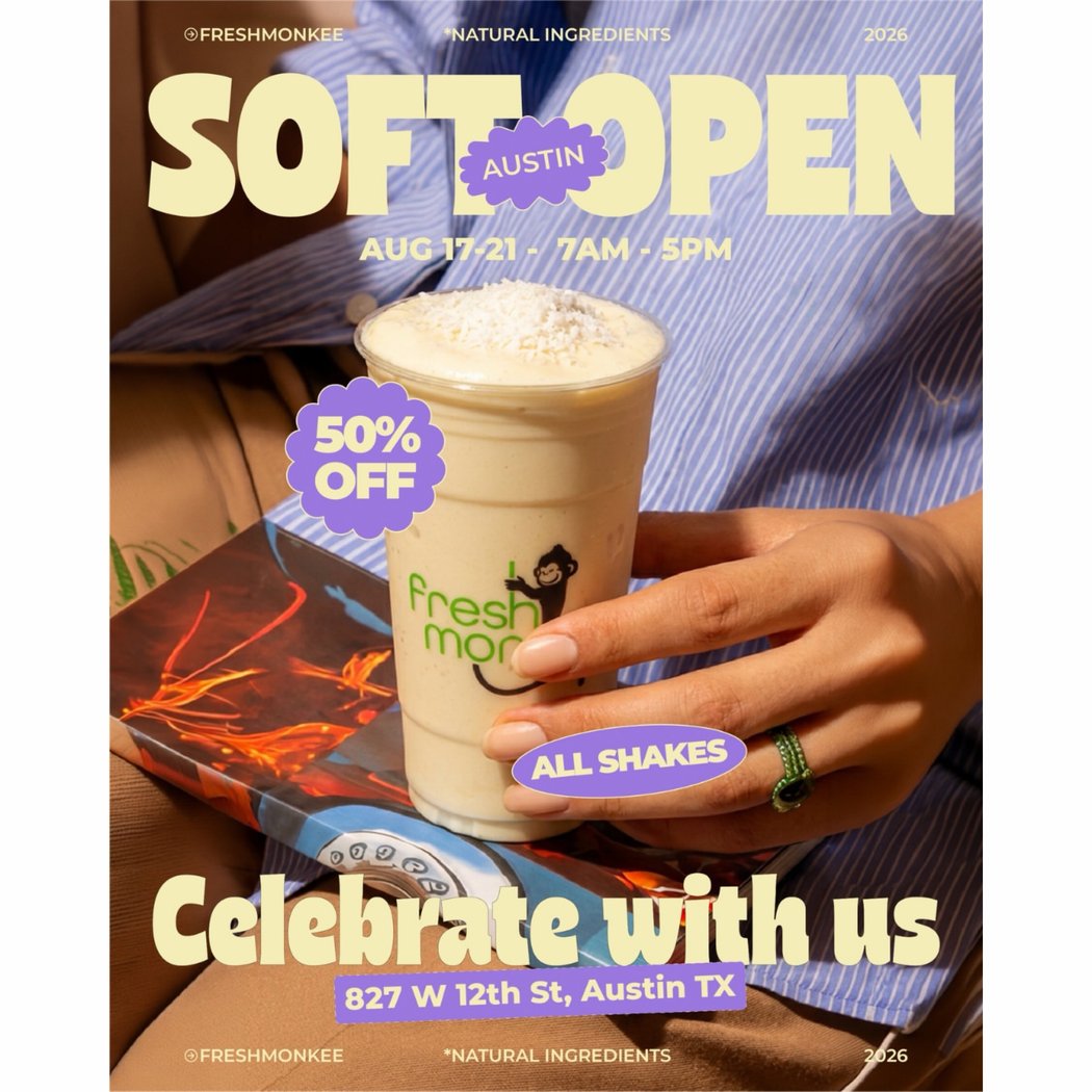 Soft Opening - 50% off all shakes 1