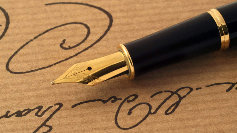 Calligraphy Class With Pens and Petals 1