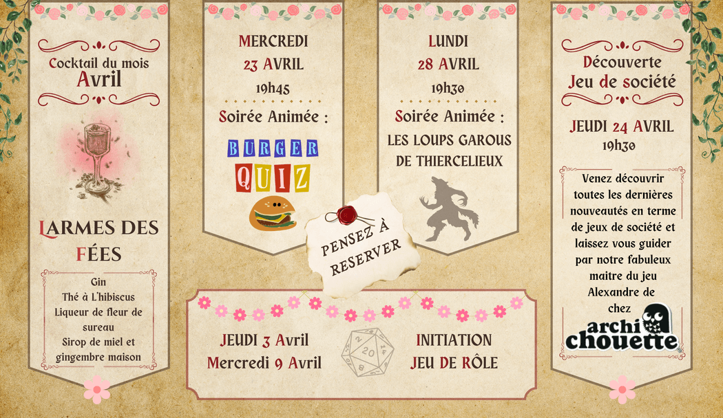 Programmation Avril 1