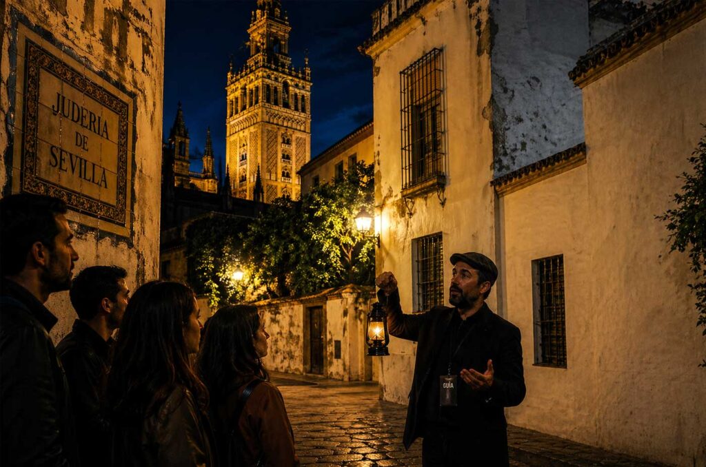 Ruta nocturna guiada por la Sevilla encantada