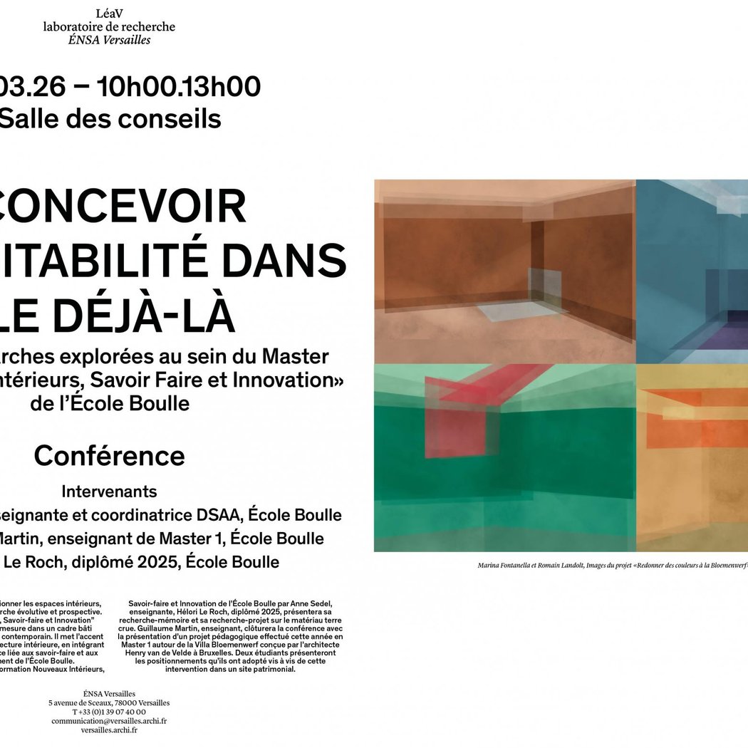 Concevoir l’habitabilité dans le déjà-là 1