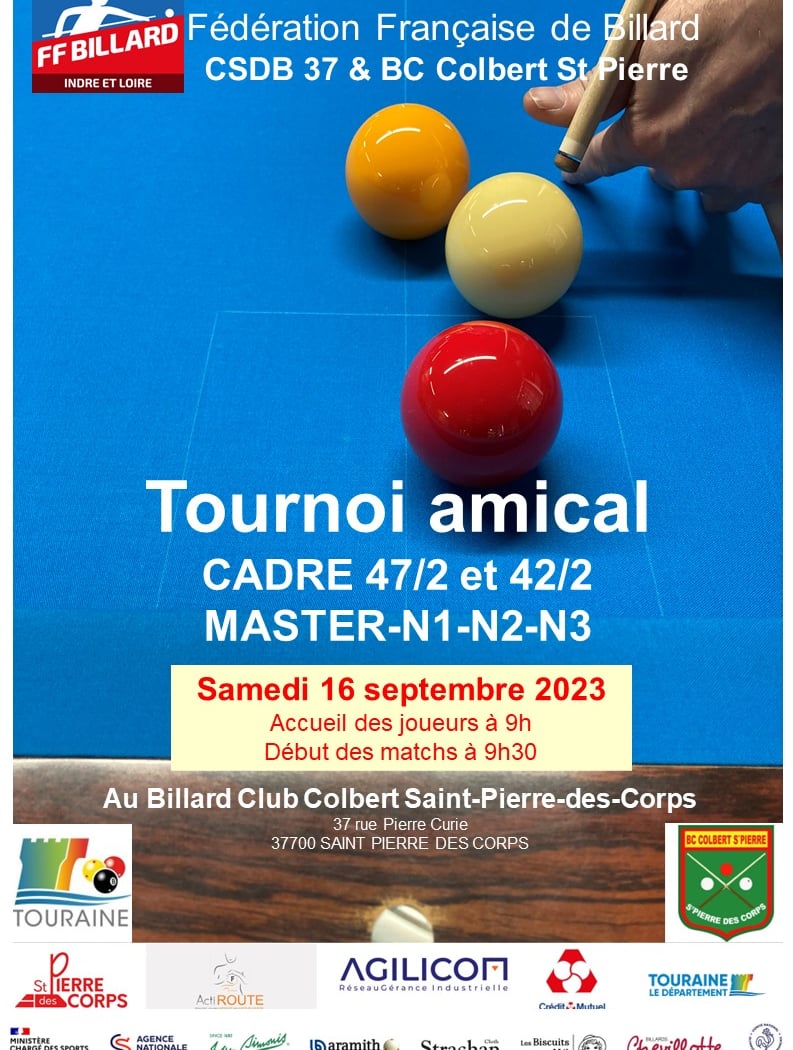 Tournoi amical de CADRE 47/2 et 42/2 1