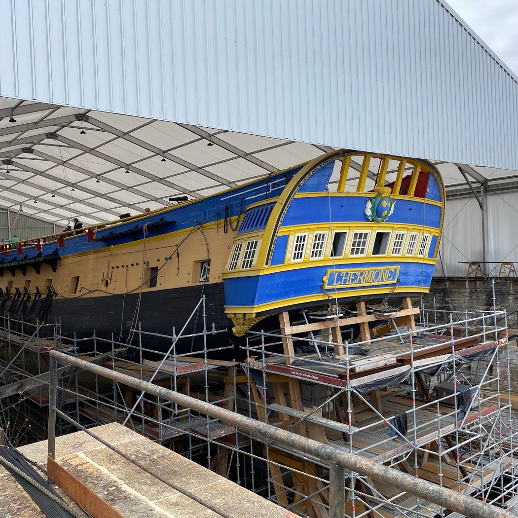 Le grand carénage de L'Hermione à Anglet 3