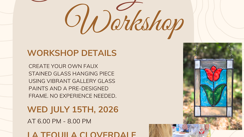 Faux Stained Glass Workshop 1