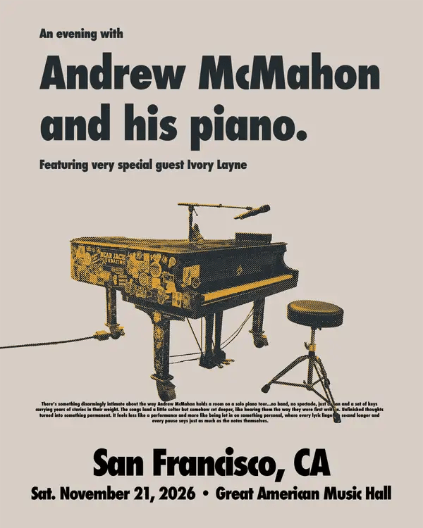 An evening with Andrew McMahon and his piano 1