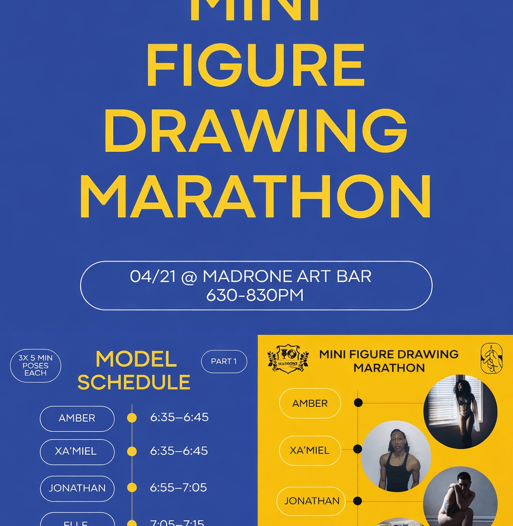 Mini Figure Drawing Marathon: LIVE MODEL SKETCH 1