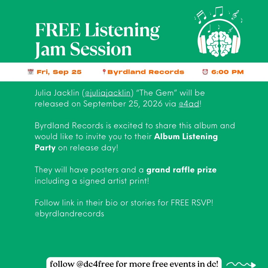 Album Listening Party for Julia Jacklin's "The Gem"
