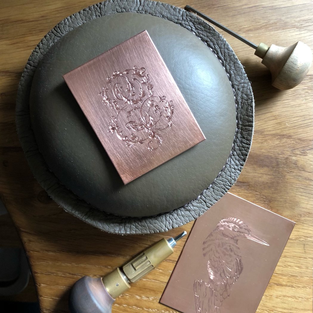 La gravure au burin sur plaque de cuivre perfectionnement 1