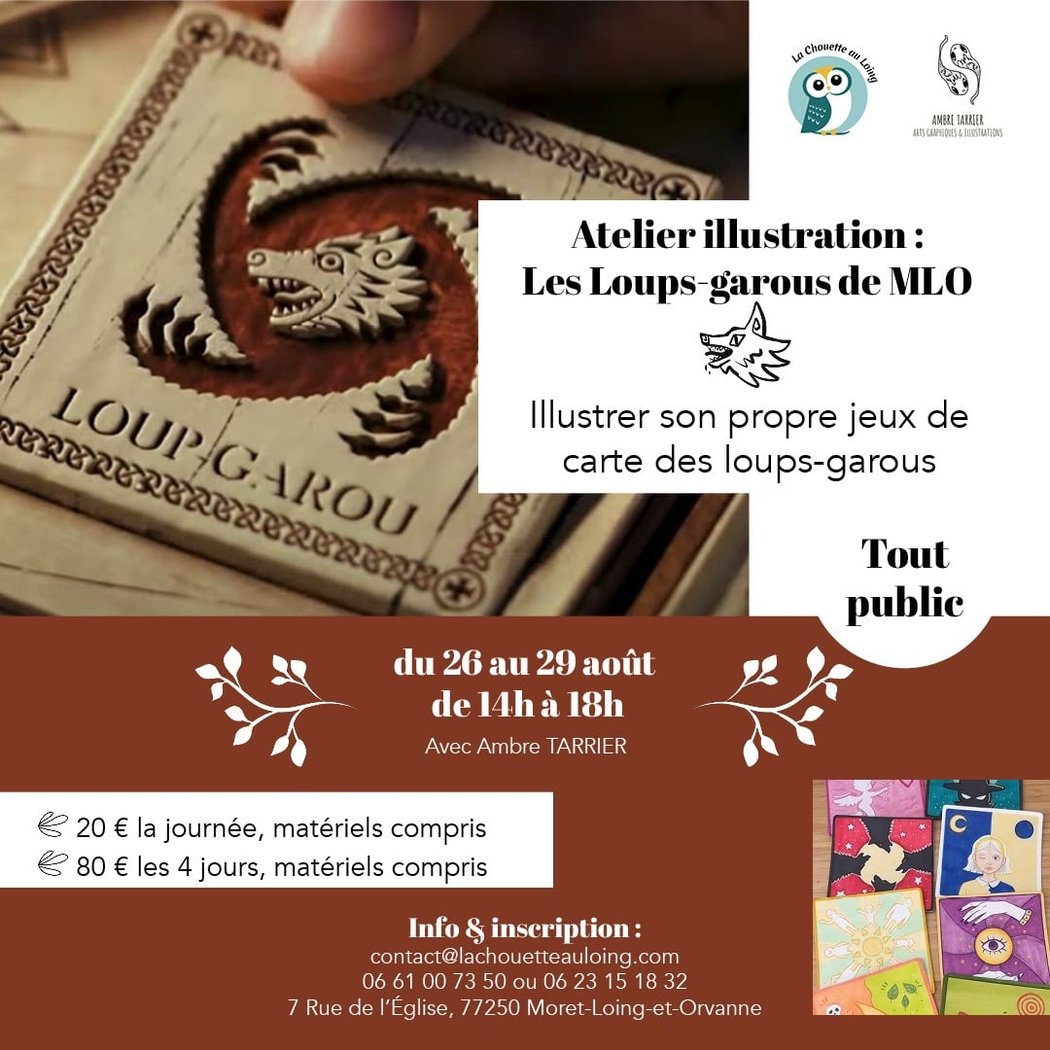 Atelier Illustration avec Ambre Les Loups Garous de MLO 1