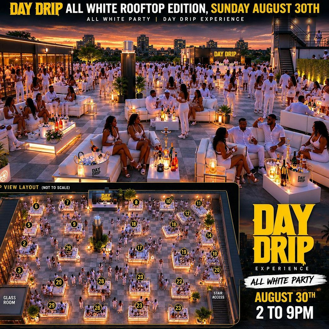 DAY DRIP ALL WHITE ROOFTOP EDITION 1