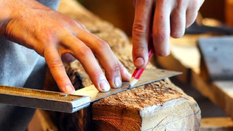 Journée d’initiation à la méthode de tracé de charpente traditionnelle 1