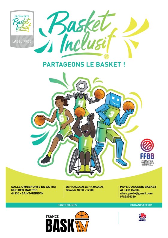 Le BaskIN au PAB labellisé Basket Inclusif par la FFBB 1
