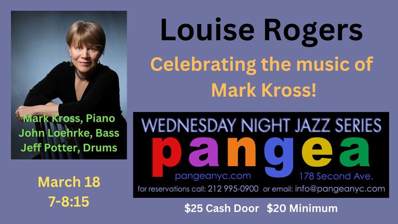 Pangea Wednesday Night Jazz Series: Louise Rogers 1