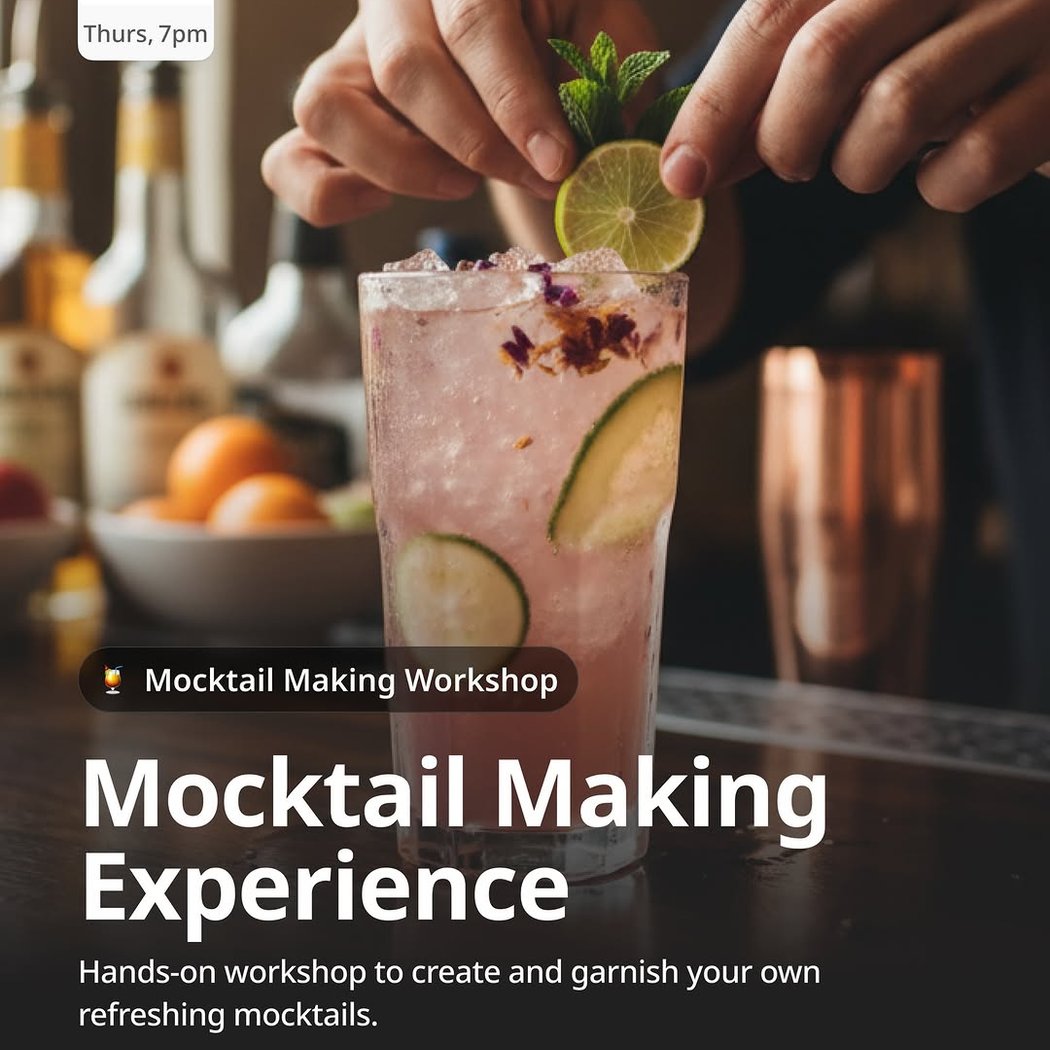 Mocktail Making Experience 1