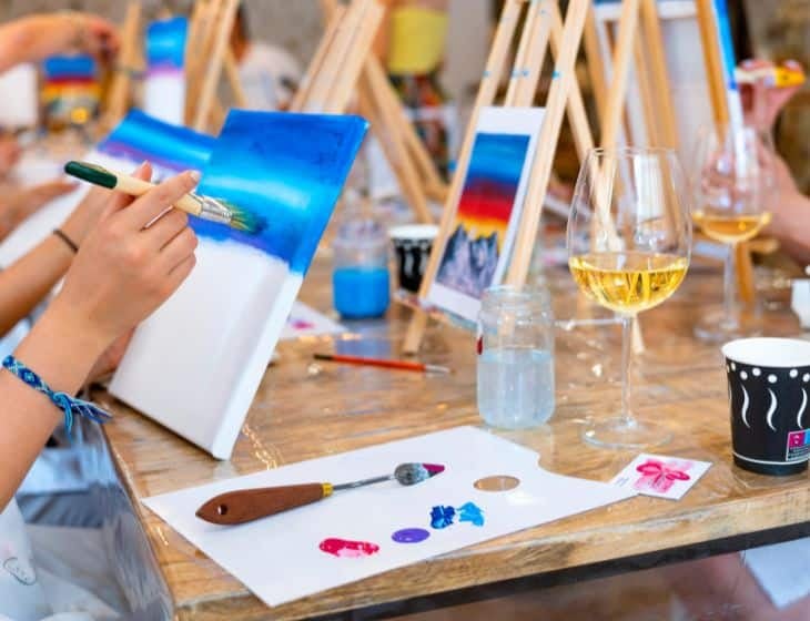 Guided Canvas Painting Class 1
