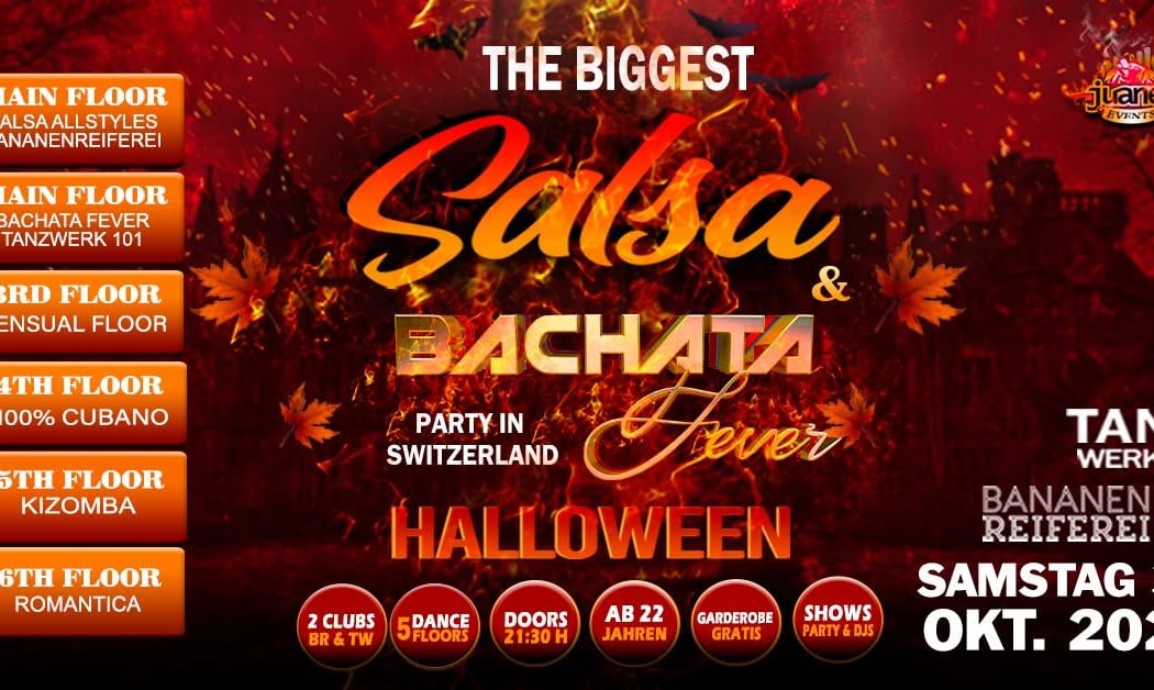 THE BIGGEST SALSA AND BACHATA FEVER 🎃 HALLOWEEN 🎃 PARTY