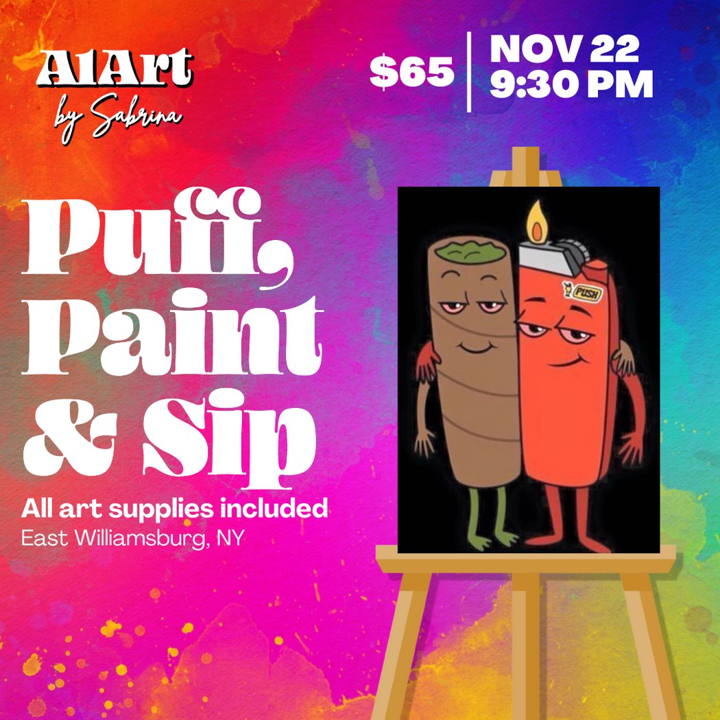 Puff, Paint and Sip Art Studio 1