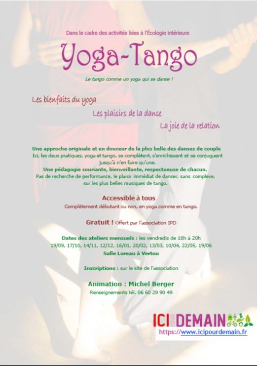 Écologie intérieure : atelier Yoga-Tango 1