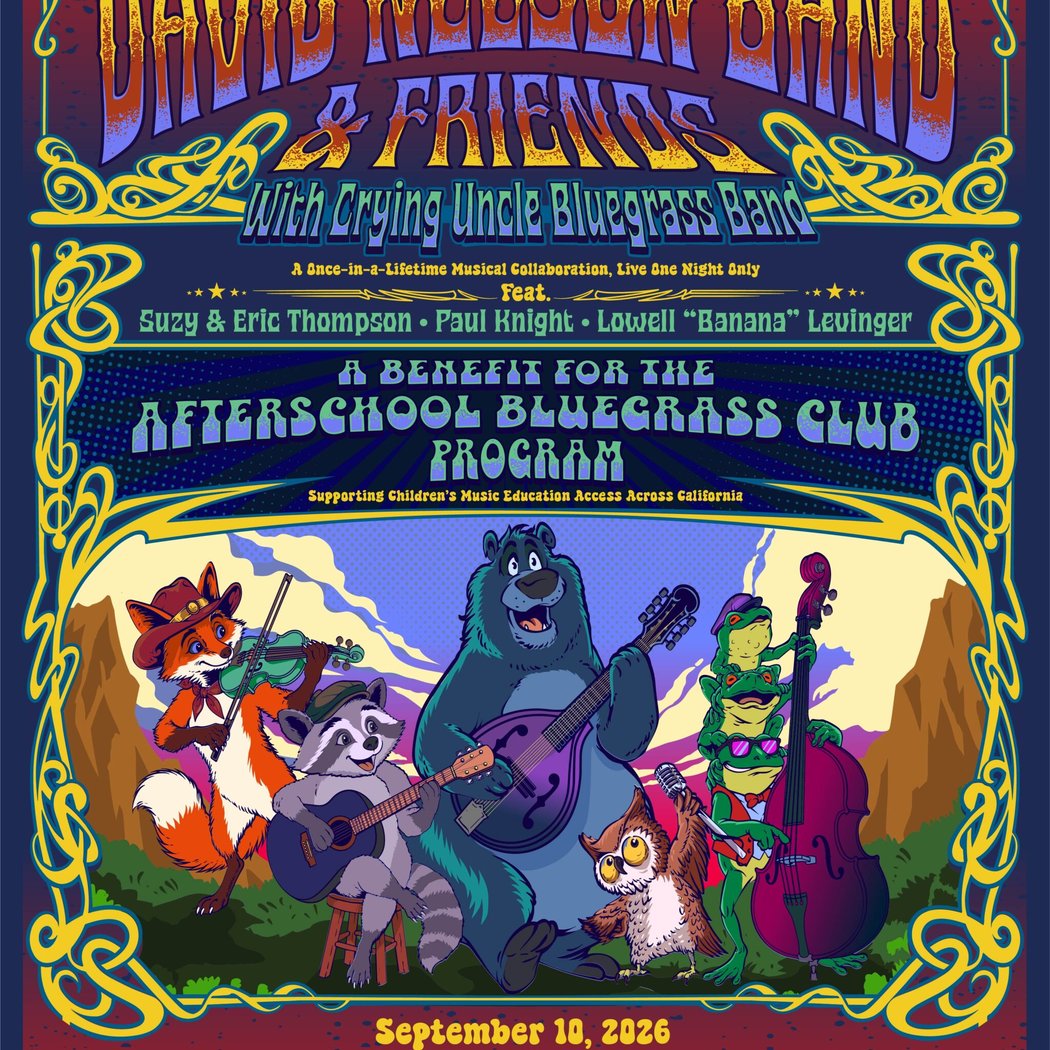 David Nelson Band & Friends w/ Crying Uncle Bluegrass Band: A Benefit for the After School Bluegrass Club Program