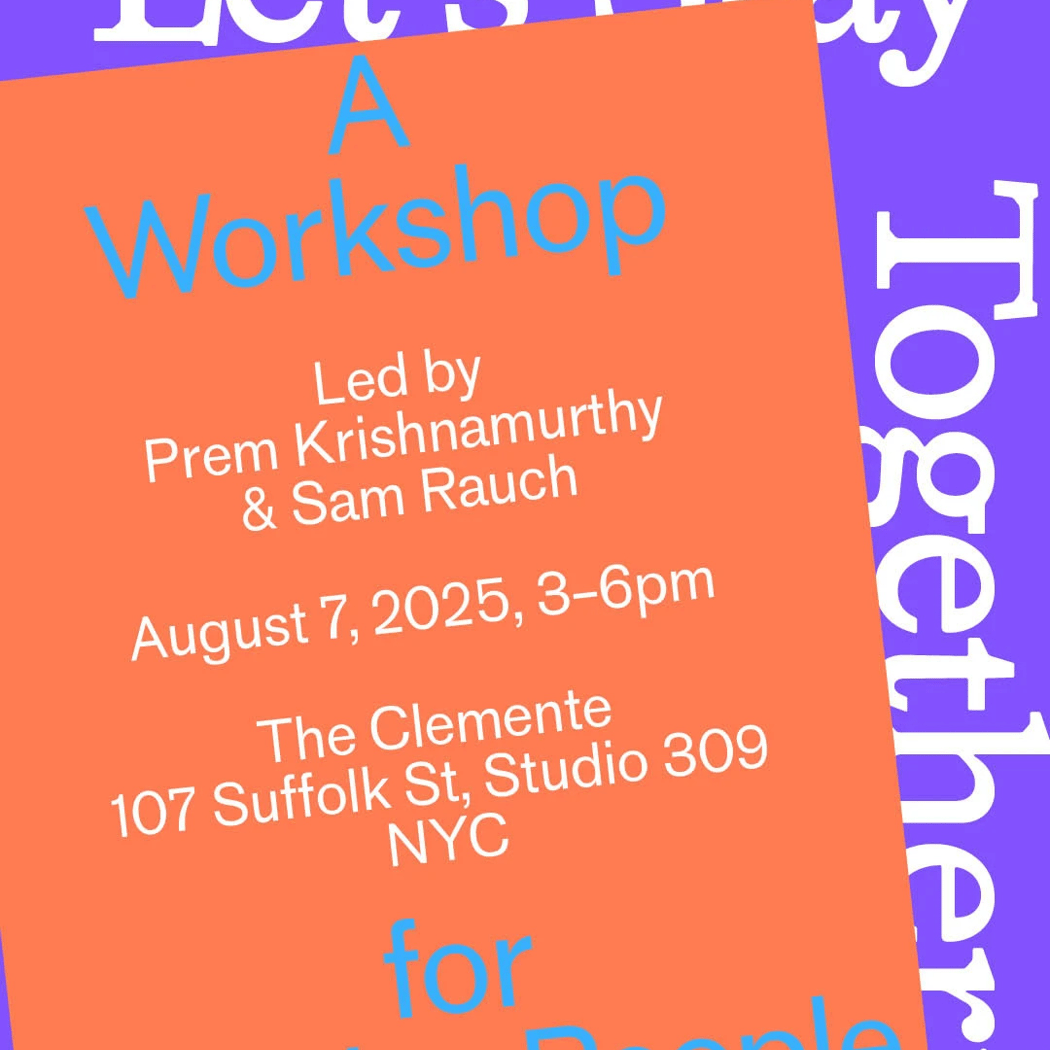 Let’s Stay Together: A Workshop for Creative People 1