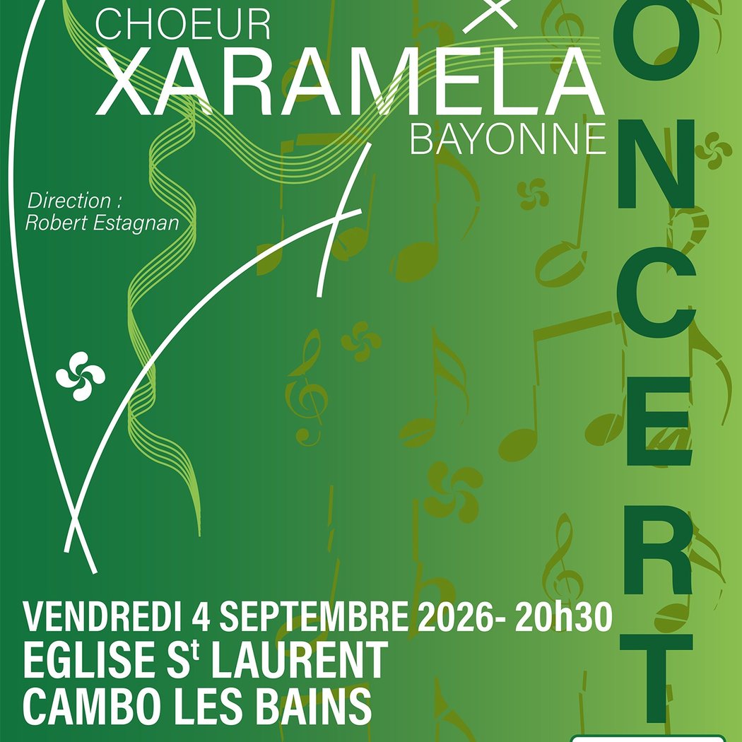 Concert de chants basques avec le chœur mixte Xaramela