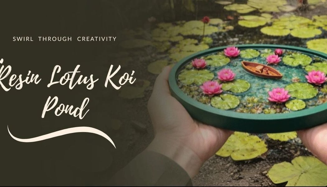 Lotus Koi Pond art 1
