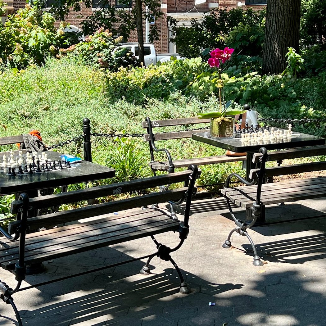 Washington Square West Chess Tables 4