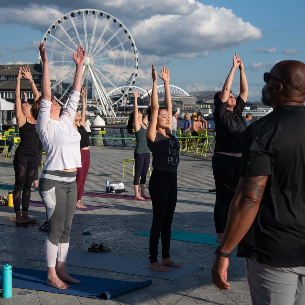 Yoga on Pier 62 1