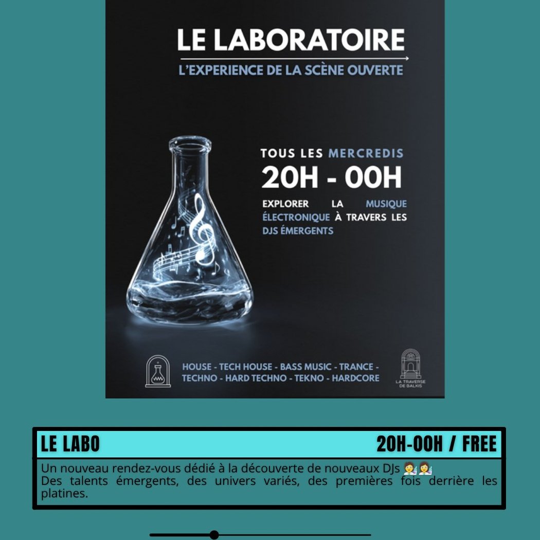 LE LABORATOIRE L'EXPÉRIENCE DE LA SCÈNE OUVERTE