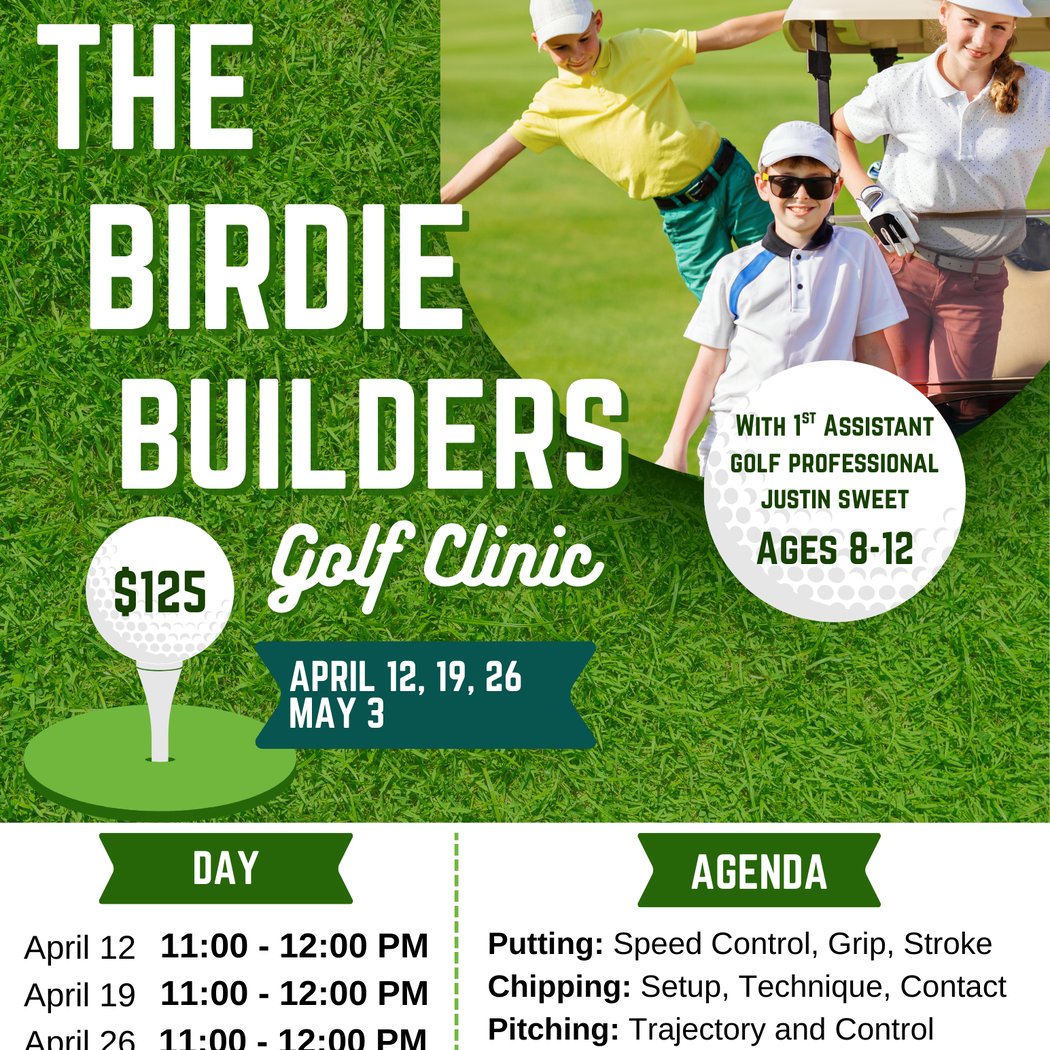 The Birdie Builders Golf Clinic – Ages 8-12 1
