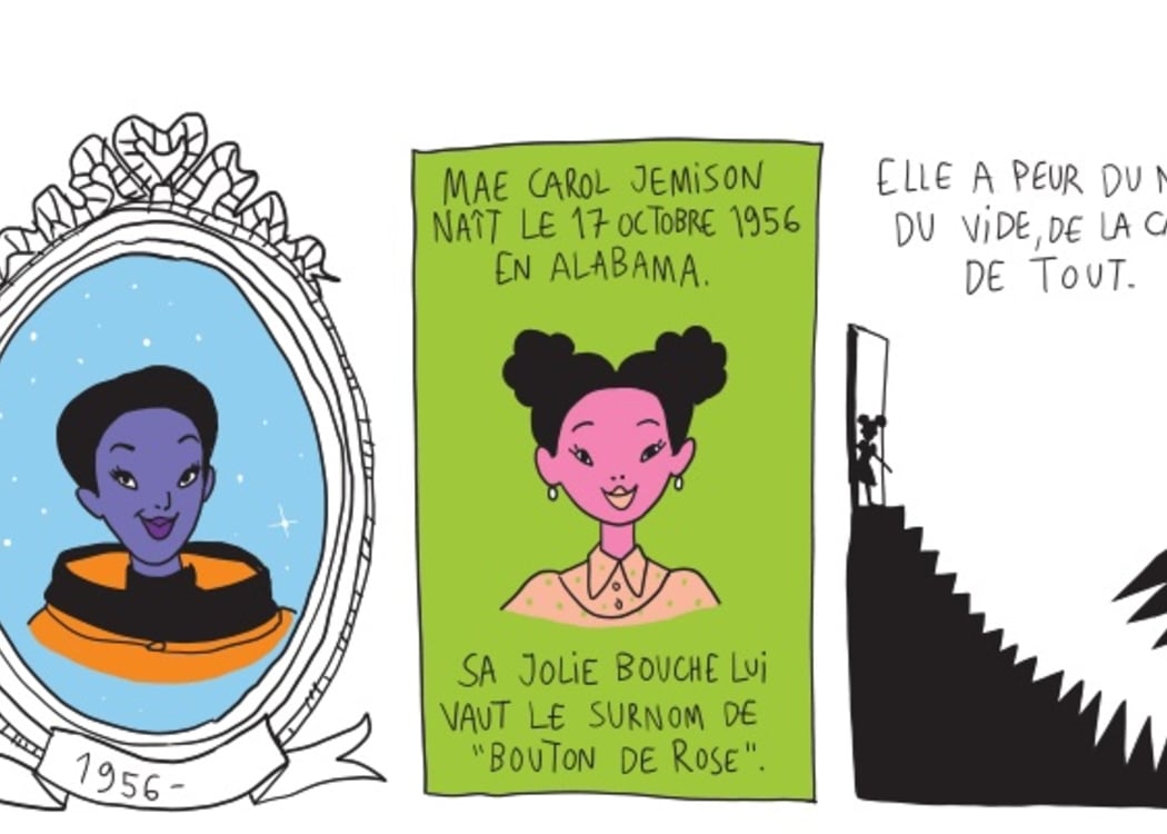 Exposition de Pénélope Bagieu sur Mae Carol Jemison 1