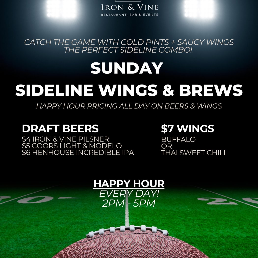 Sunday Sideline Wings & Brews 1