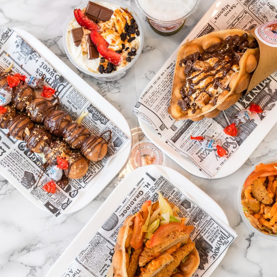 Bubble Tea et waffle sucré salé 1