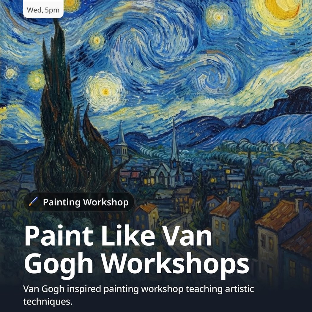 Paint Like Van Gogh Workshop 1