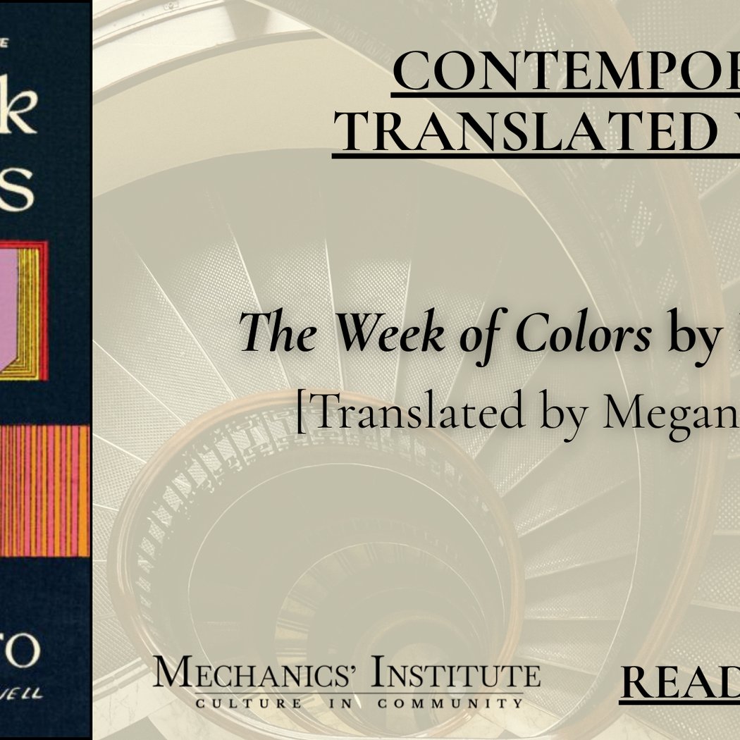 Contemporary Translated Works: The Week of Colors by Elena Garro 1