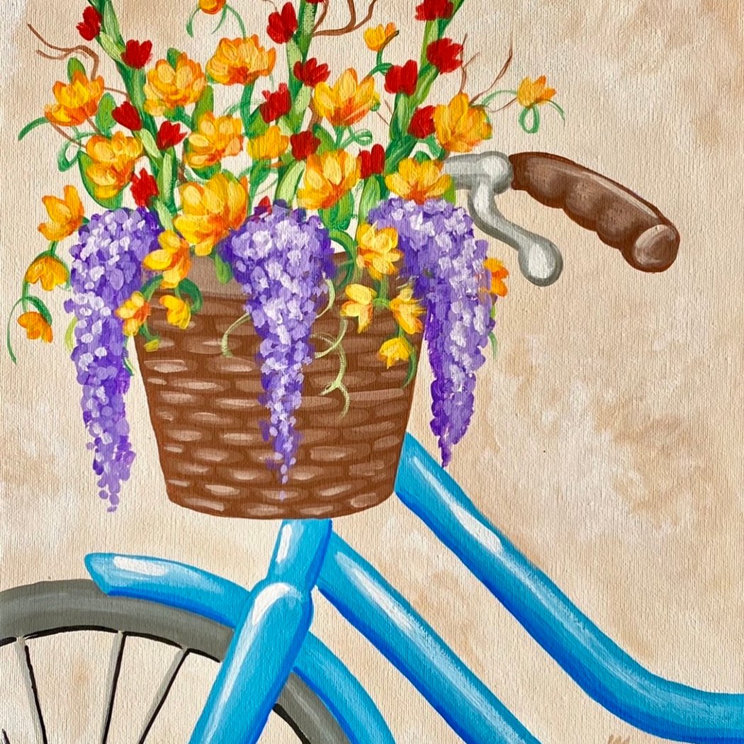 Spring Flowers Paint n Sip 1