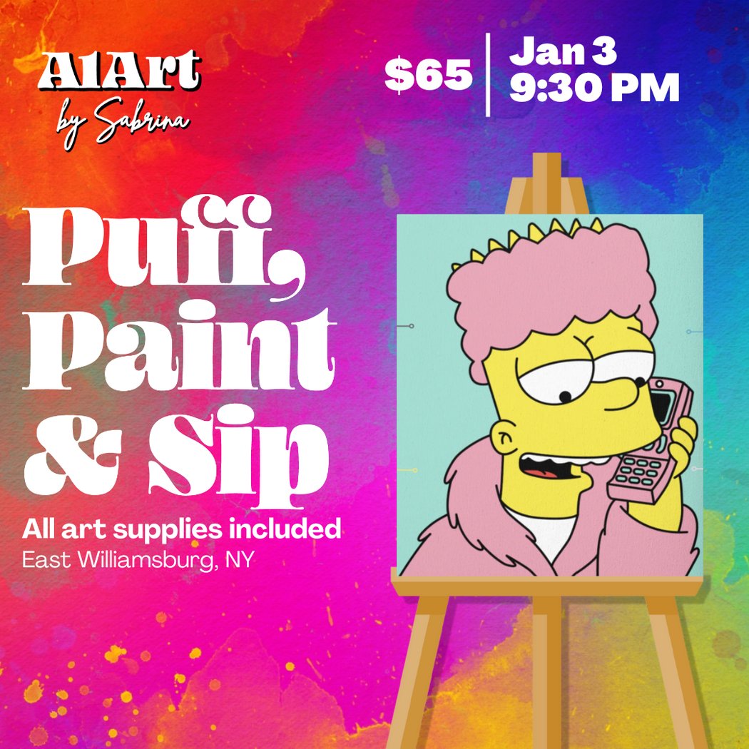 Puff, Paint and Sip Art Studio 1