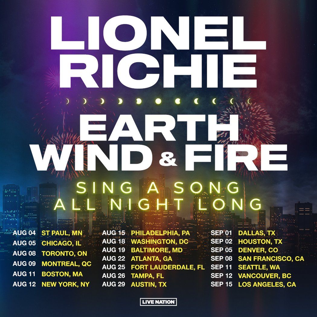 Lionel Richie and Earth, Wind & Fire: Sing A Song All Night Long 1