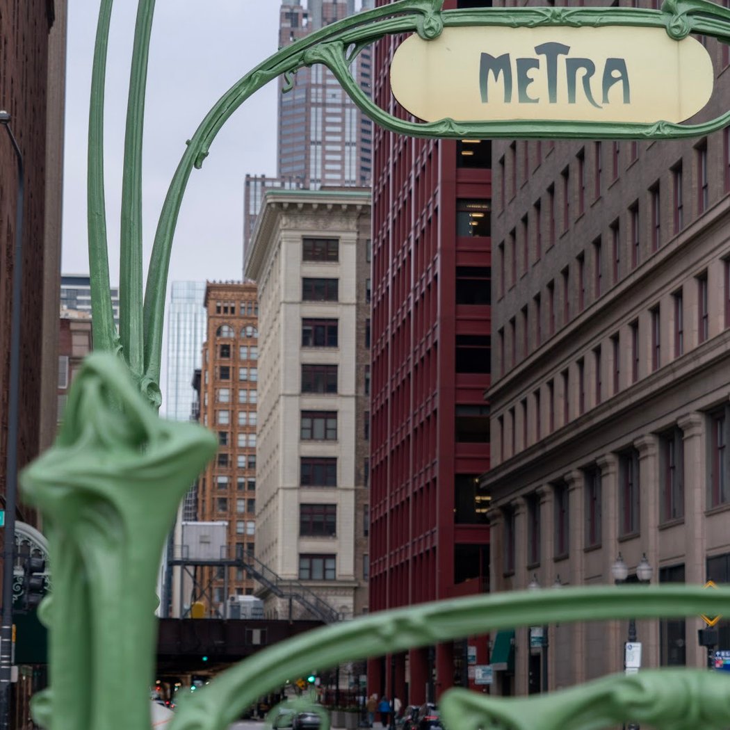 Paris Metro Entryway Van Buren Station 1