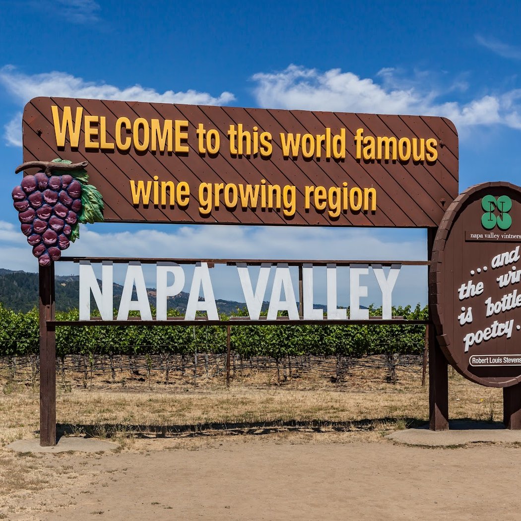 Welcome to Napa Valley Sign (South) 1