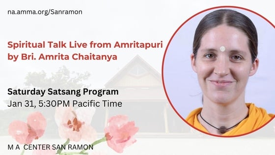 Saturday Satsang with talk by Bri. Amrita Chaitanya