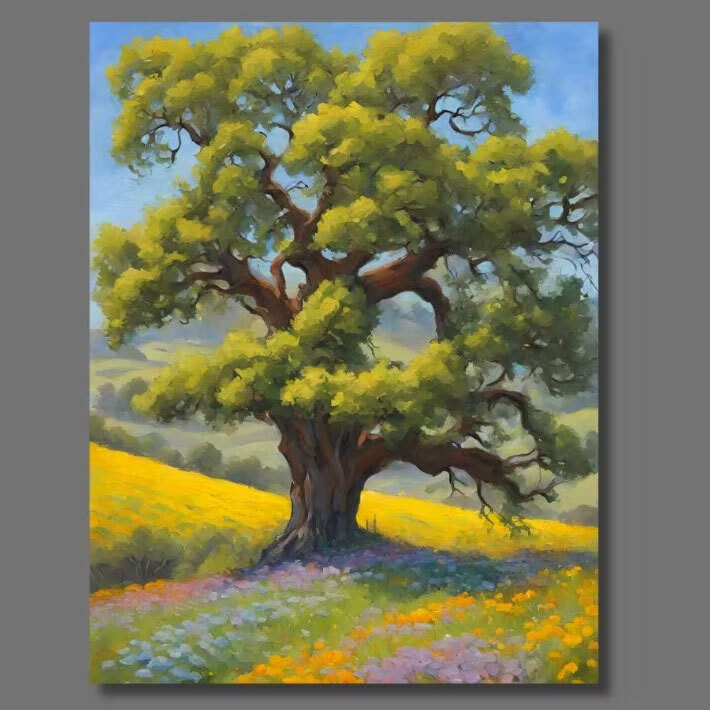Epicenter - Painting Califoria Oak Tree 1
