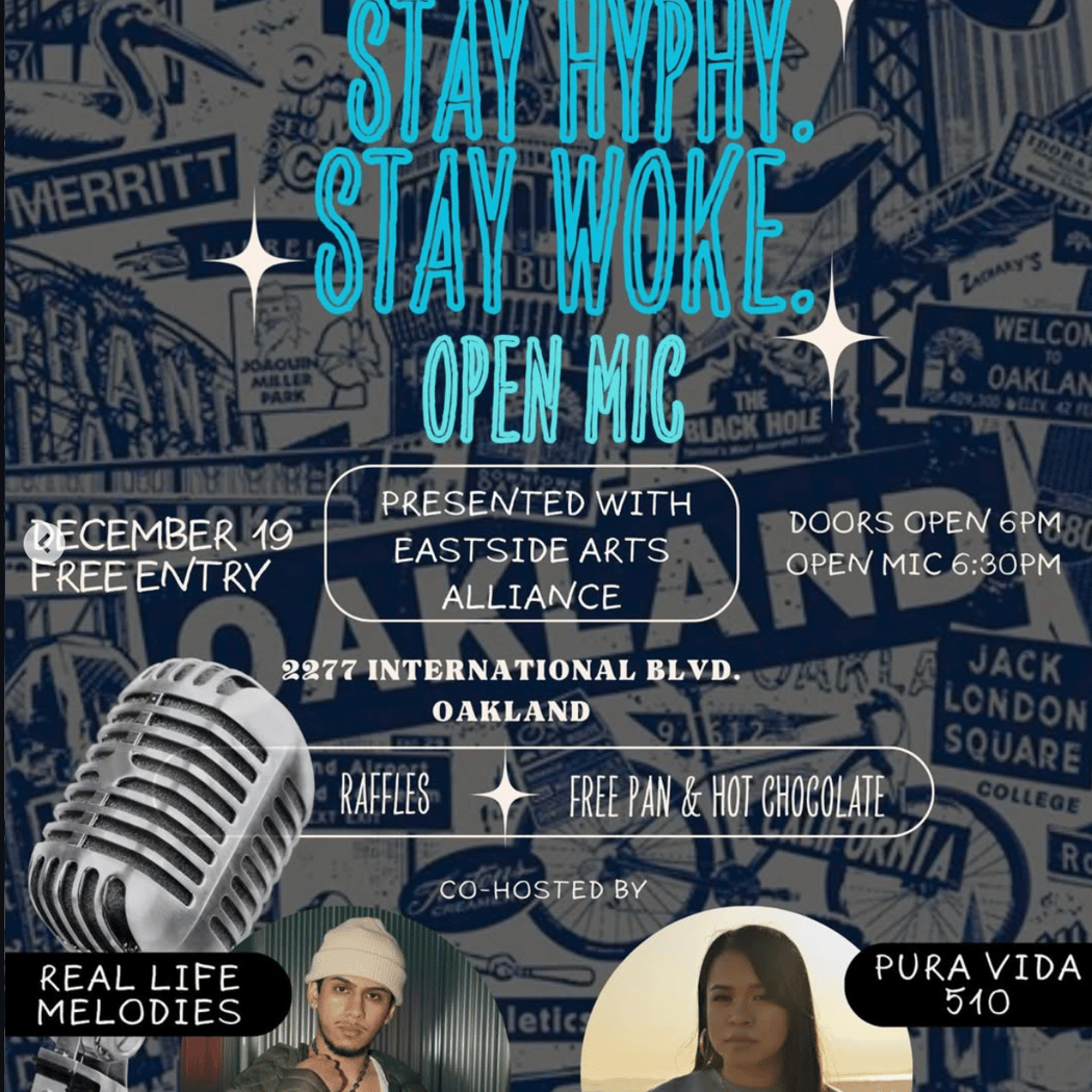 Stay Frosty. Stay Hyphy. Stay Woke. Open Mic 1
