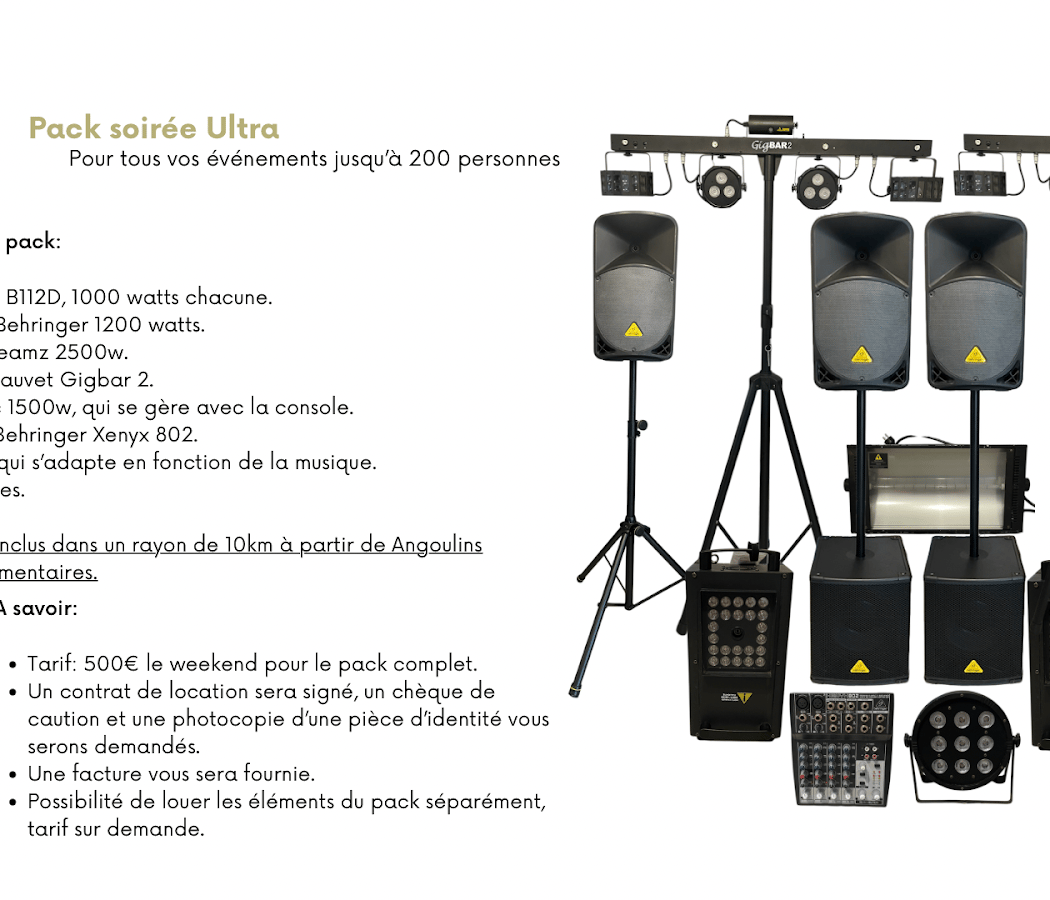 La Kasa Event | Location - Sonorisation - Éclairage - DJ | La Rochelle 1