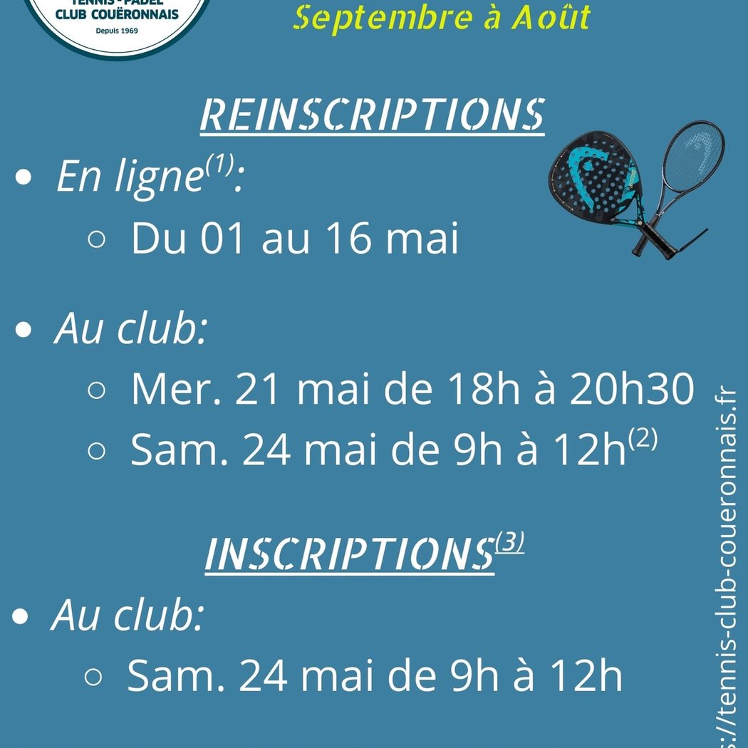 Assemblée générale du TENNIS CLUB COUËRONNAIS